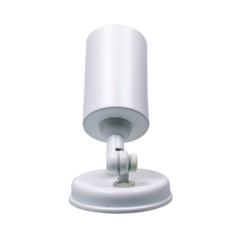 White Satin Outdoor Adjustable Bullet Security Light