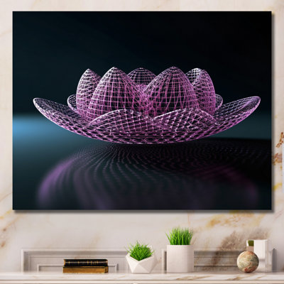 Matrice de lotus futuriste sur toile
