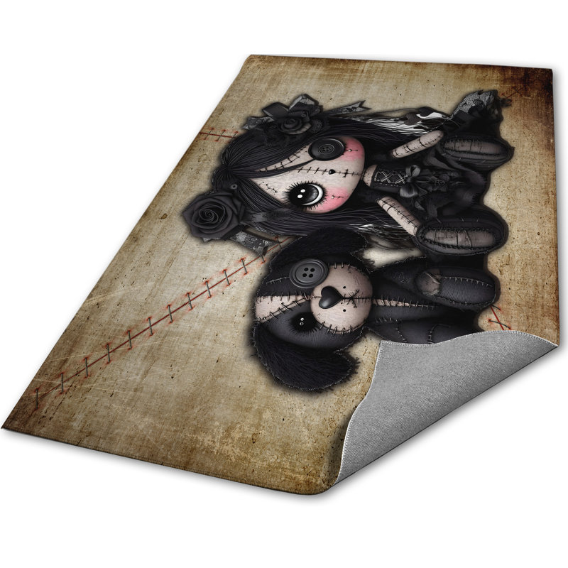 Tapis chiot Little Stitch Ups Best Friends, Rectangle 4pi x 6 pi