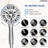 9-Spray Magnetic Shower Head, High Pressure Handheld Shower Head with Hose