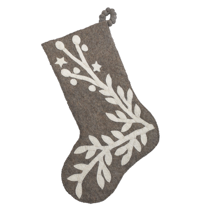 Hand-Felted Wool Christmas Stocking