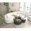 Ensemble de canapé de luxe 2 pièces de style moderne avec dossier courbé et méridienne, canapé modulaire faisant face à la gauche, canapé Boucle-499151560