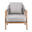 Fauteuil club en corde Orla (sans la table)