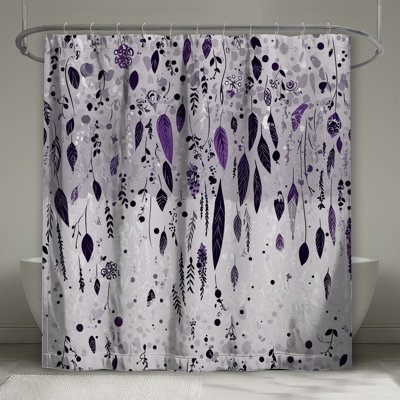 Leaves Shower Curtain -  Nature Bathroom Decor Bohemian Boho