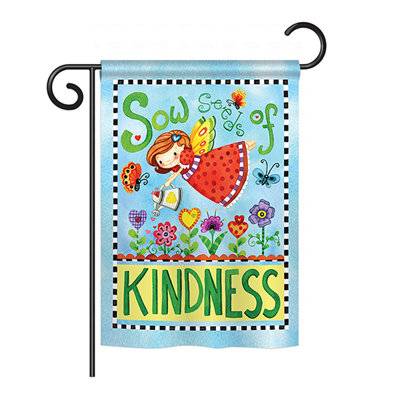 Elisia Double Sided 18.5'' H x 13'' W Polyester Garden Flag