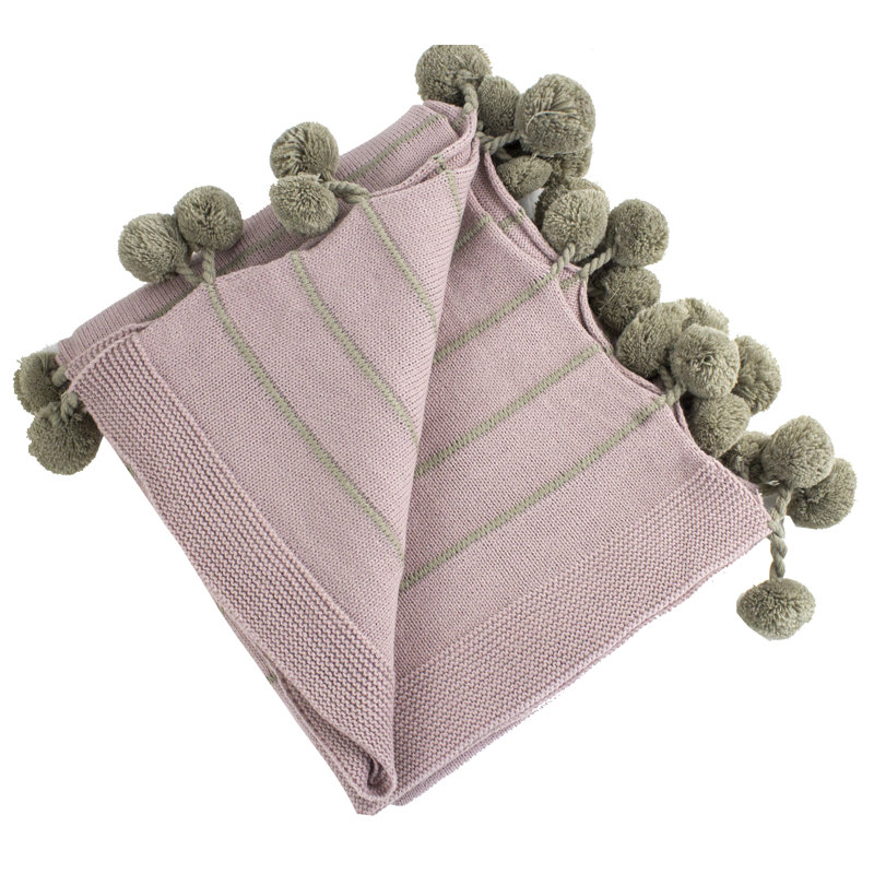 Hand Woven Throw Blanket, Taupe