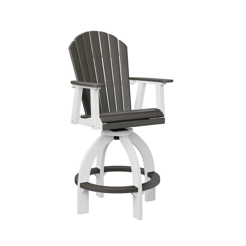 Fauteuil pivotant très haut Dawnita, Gris côtier, 29.5"