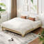 Base de lit plateforme en bois, lit minimaliste avec support en lattes de bois, espace de rangement sous le lit-1336009900-1336009901