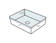 Vox® Vitreous China Rectangular Vessel Bathroom Sink with Overflow