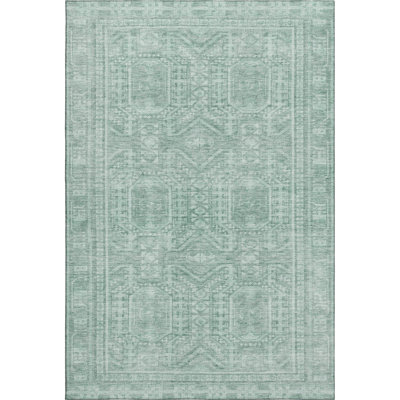 Premium Machine Washable Mayfield AMF1920 Border Rug