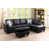 Black Faux Leather