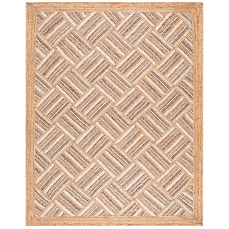 Tapis en jute tissée à plat Melanda, Rectangle 8 pi x 10 pi