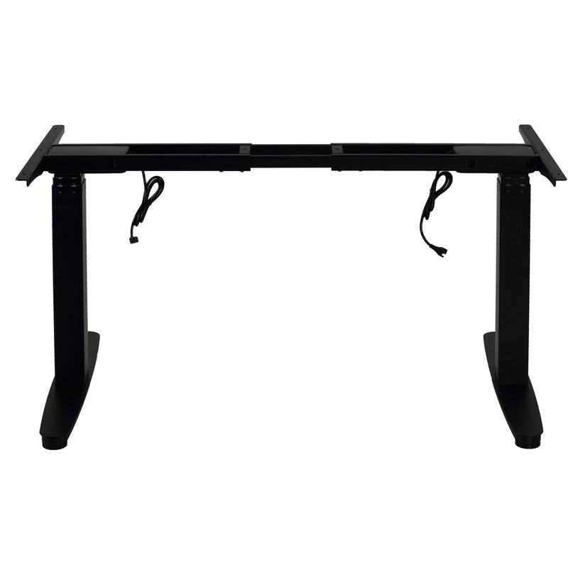 Fike Adjustable Steel Standing Desk, Black