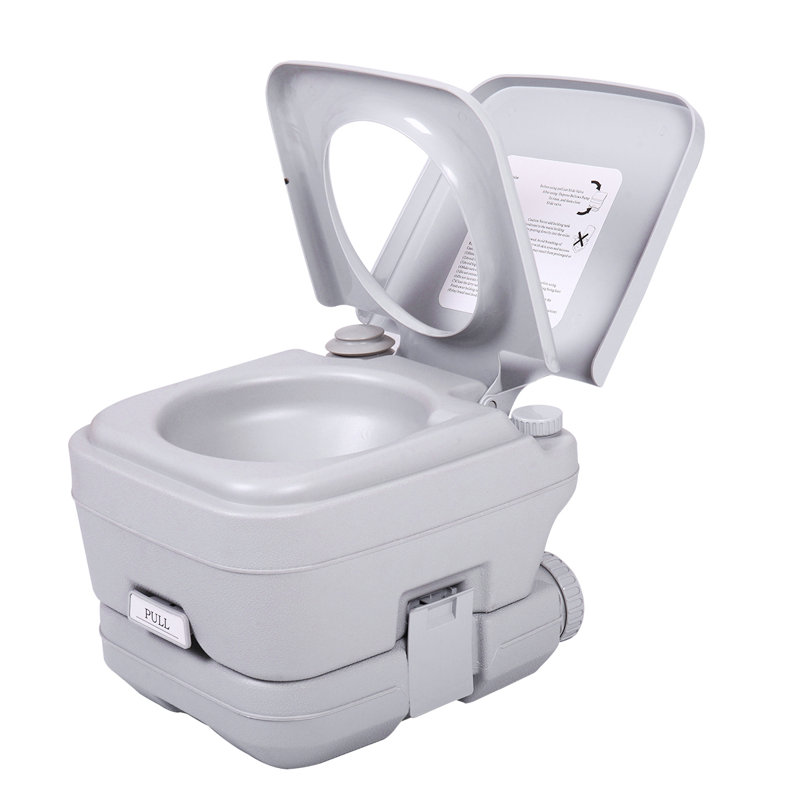 Toilette ronde portative 3 gallons pour le camping
