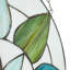 Panneau de vitrail géométrique en verre coloré 10 "H