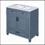 Meuble-lavabo en bois 30 po avec lavabo en céramique-997505239