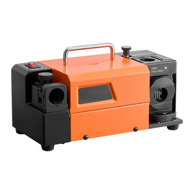 VEVOR MR-13B+ Drill Bit Sharpener, 3-15mm Capacity, 5800 RPM High-Speed Grinder with CBN & SDC Wheels, Adjustable Point Angle 95°-135°, Includes 13 Collets for Twist Drills