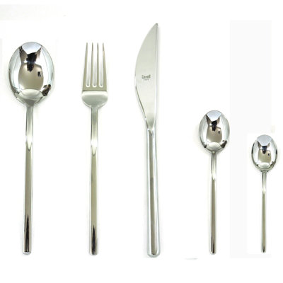 Ensemble de couverts Sveva avec cuillères Moka - 30 pièces - Acier inoxydable