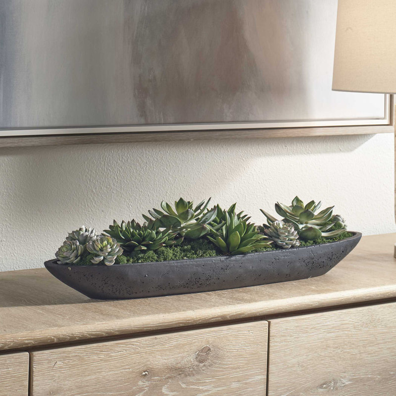 Uttermost Verde Succulent Centerpiece In Bowl