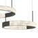 3 - Light Unique / Statement Modern Linear LED Chandelier