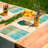 Polyester Abstract Rectangle Placemat