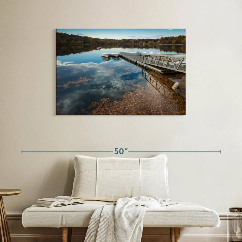 Lac Alvord Lonely Dock, H 26 po x l 39 po