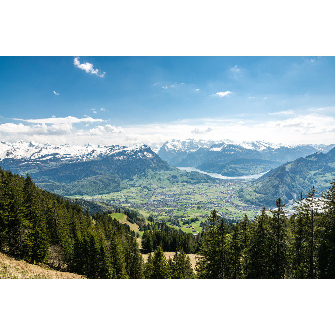 Alpen - Foto auf Leinwand