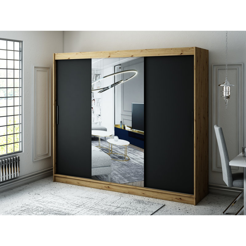 Lucasville Manufactured Wood Wardrobe, 200 H x  250 W x 62 D cm 