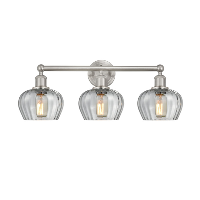 Noille 3 - Light Dimmable Vanity Light, Clear, Brushed Satin Nickel