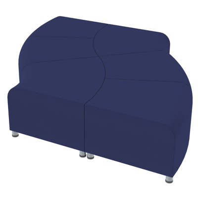 Pro Series Rustic Connect Edged Ripple Backless Seating, 6-Piece Set
