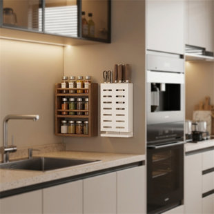 Stainless Steel Wall-Mounted Knife Block With Drainage