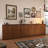 47.2"W Buffet Cabinet Sideboard with 2 Outlet Holes for Living Room & Dining Room
