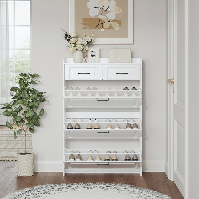 Versatile Shoe Cabinet with Multiple Compartments for Efficient Storage