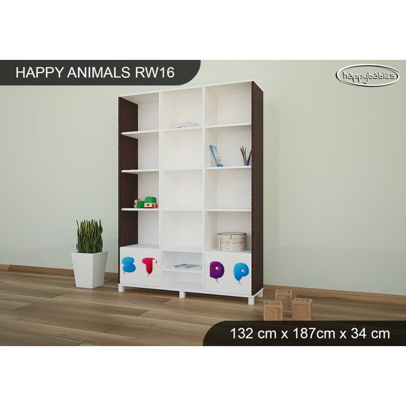 187cm H X 132cm W Kids Bookcase, Wenge Chestnut