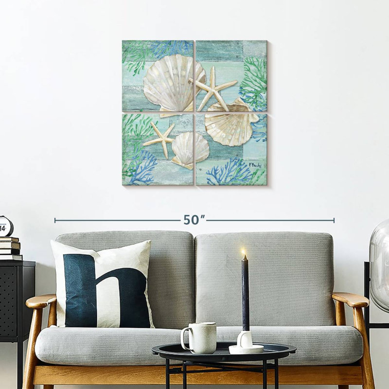 Aletra Clearwater Shells III, 26" H x 26" W