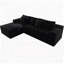 Canapé modulaire Cloud avec méridienne en forme de L, canapé modulaire moderne avec siège profond, fauteuils rembourrés pour la chambre à coucher du salon, aucun assemblage requis, noir-350195800