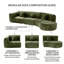 Ensemble de canapé modulaire incurvé de 140 po, 3 pièces-609661432