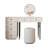 Makeup Vanity with Light mirror,6 drawers,Power Outlet