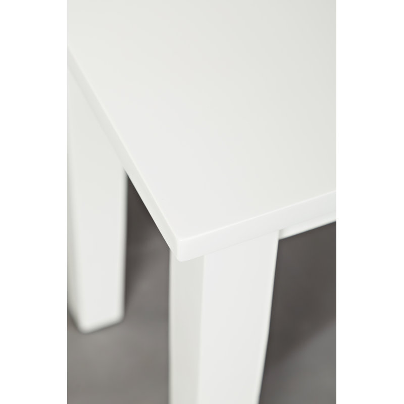 Brinson Solid Wood Bench, Blanc