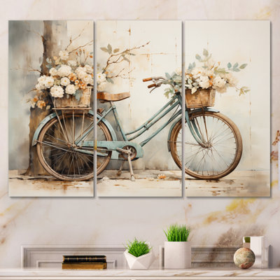 " Bicycle Tranquil Pedaling II " 3 - Pieces