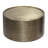 Corbin Metal Coffee Table, Boho Contemporary-Style Metal Drum Coffee Table For Living Room, Hammered Antique Gold