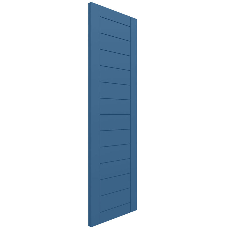 Volets de style moderne EnduraCore, L 12 po, Bleu séjour, H 76 po
