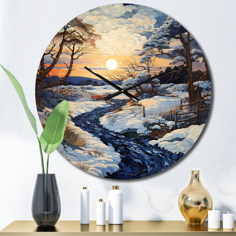 Horloge murale Charliegh - Paysages, Petit