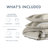 Premium 3-piece Bedding Set, Textured Stripe Design, Neutral Beige, Full/queen