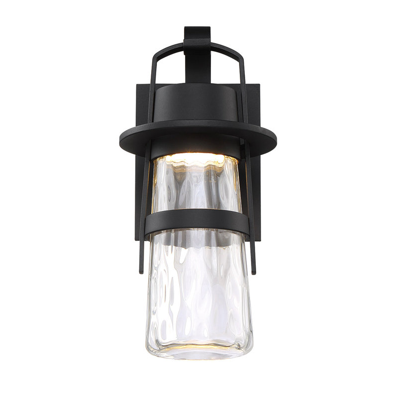 Balthus 1 - Bulb Outdoor Wall Lantern, Black, 21" H x 9" W x 10.75" D