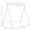 Balancelle en métal, structure de balançoire robuste, support de chaise suspendue seulement, capacité de poids de 528 lb, pour cour, patio, pelouse, aire de jeux, blanc-1098695782