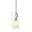Suspension miniature Waldes Stem Hung présentée en finition graphite avec abat-jour en pierre naturelle de 12,7 cm (5 po).-221099623