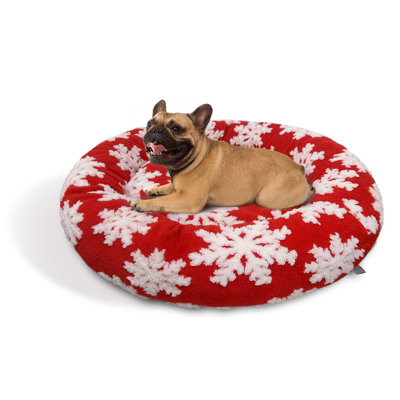 Ridge Creek Round Snowflake Holiday Bed Large