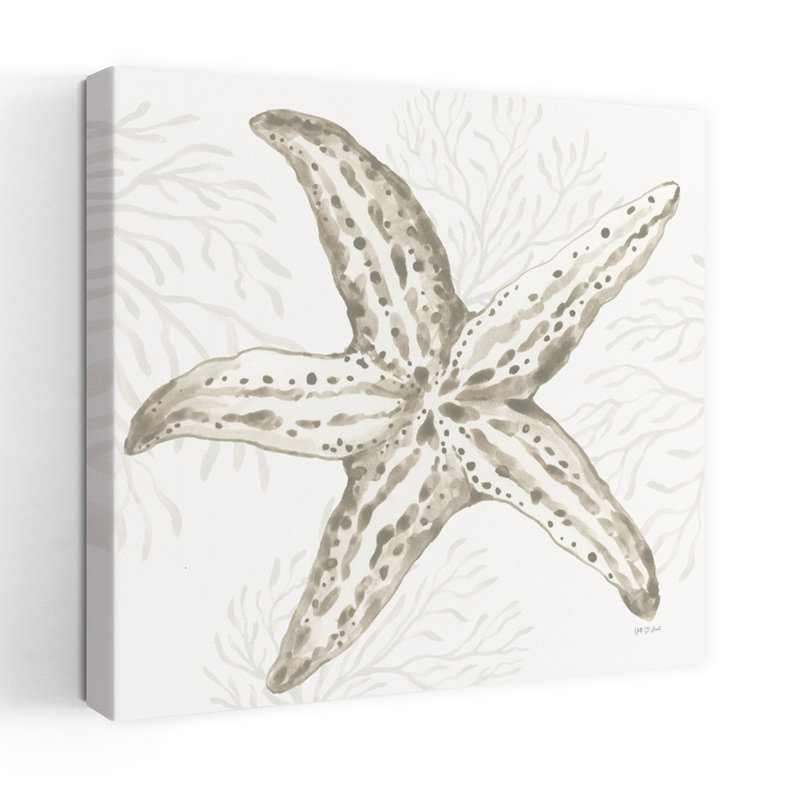 Coastal Reef III Starfish Coastal Art, H 32 po x l 32 po