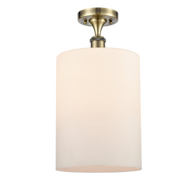 Plafonnier semi-encastré 1 lumière 9 po Heiman
